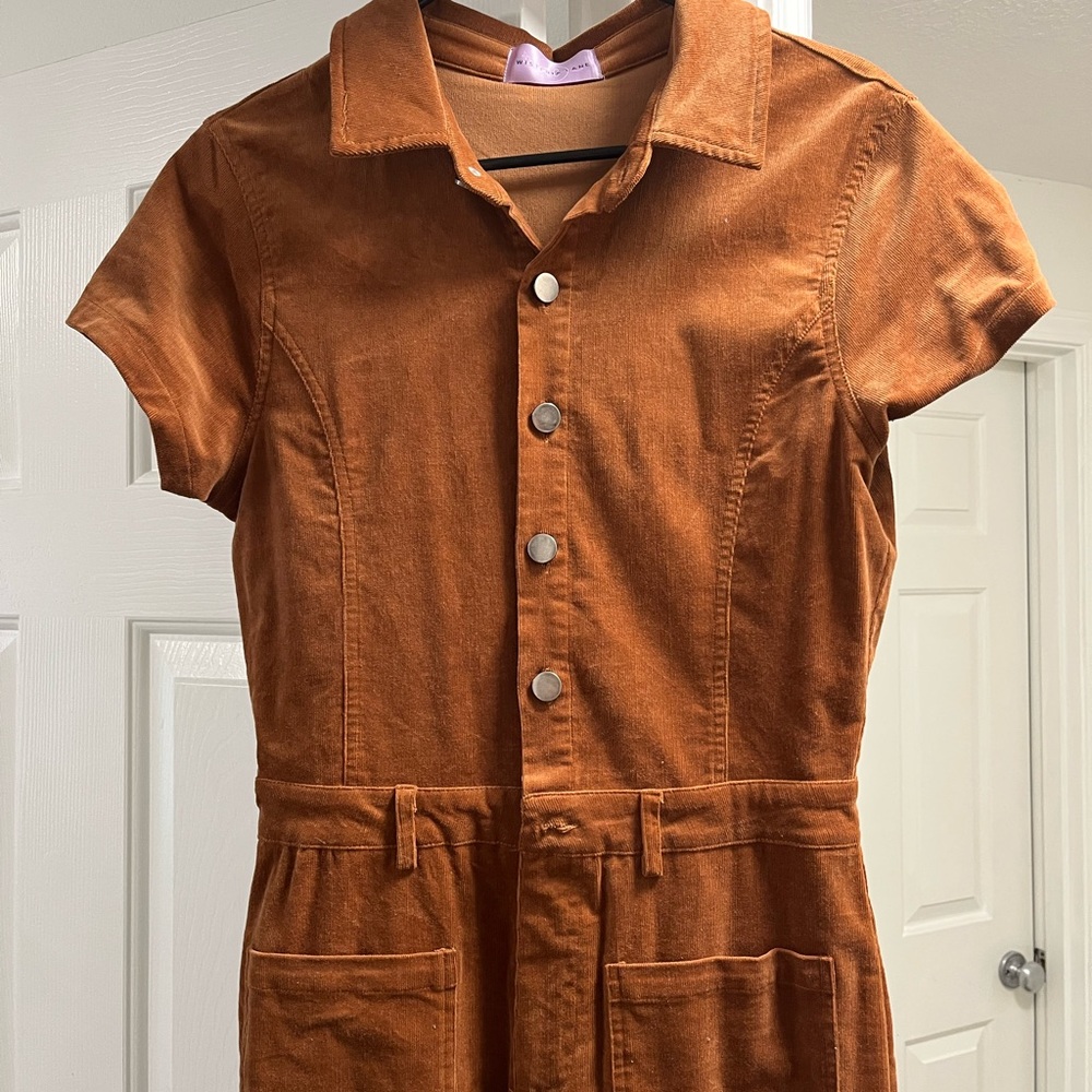 Bell Bottom Corduroy Jumpsuit